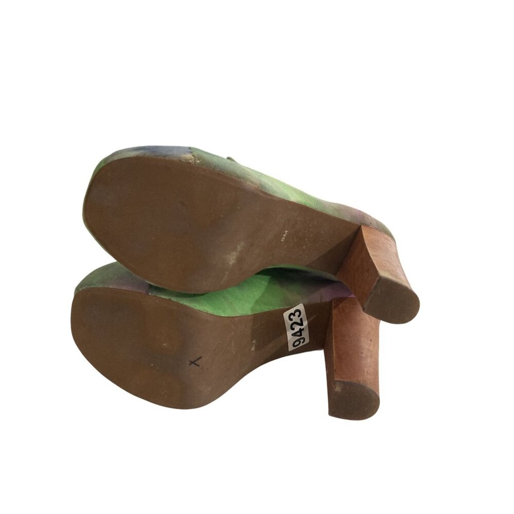Jeffrey Campbell Green and Purple Ankle Boots - Picture 6 of 9